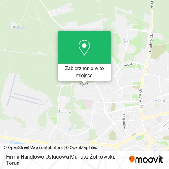 Mapa Firma Handlowo Usługowa Mariusz Żółkowski