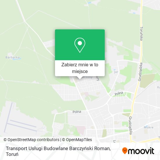 Mapa Transport Usługi Budowlane Barczyński Roman