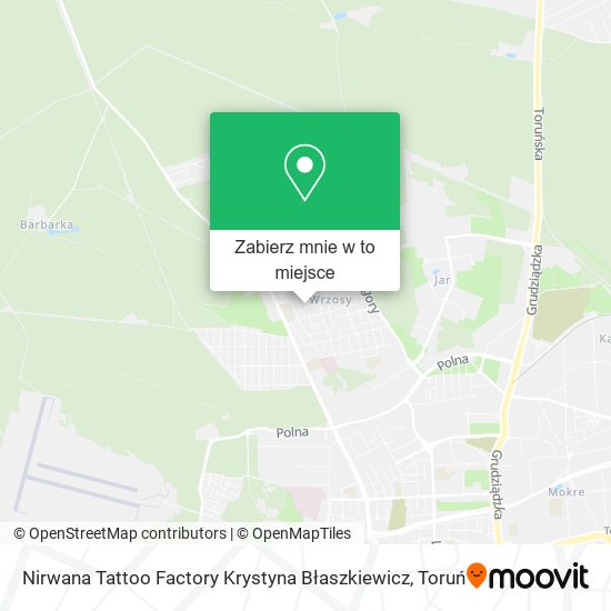 Mapa Nirwana Tattoo Factory Krystyna Błaszkiewicz