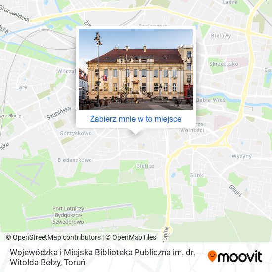 Mapa Wojewódzka i Miejska Biblioteka Publiczna im. dr. Witolda Bełzy