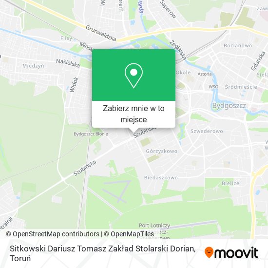 Mapa Sitkowski Dariusz Tomasz Zakład Stolarski Dorian