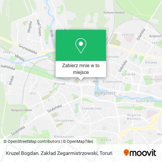Mapa Kruzel Bogdan. Zakład Zegarmistrzowski