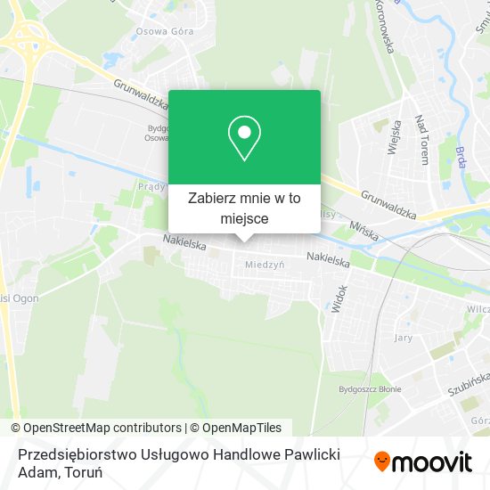 Mapa Przedsiębiorstwo Usługowo Handlowe Pawlicki Adam