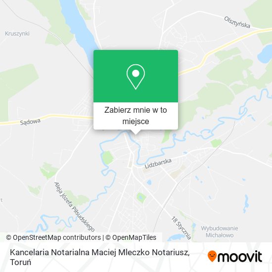 Mapa Kancelaria Notarialna Maciej Mleczko Notariusz