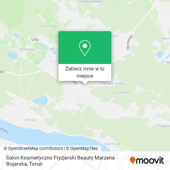 Mapa Salon Kosmetyczno Fryzjerski Beauty Marzena Bojarska
