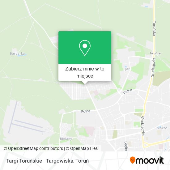 Mapa Targi Toruńskie - Targowiska
