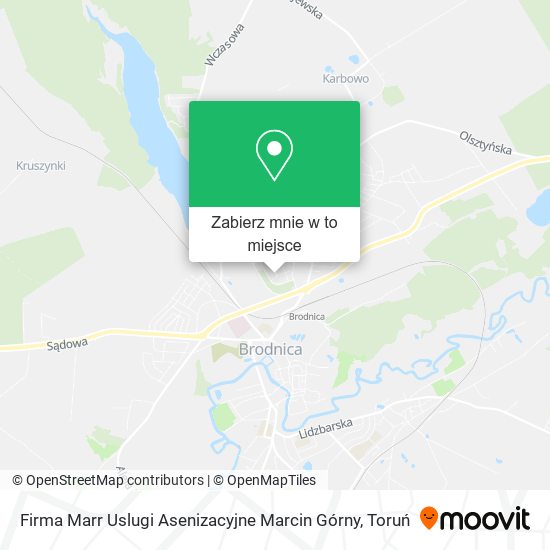 Mapa Firma Marr Uslugi Asenizacyjne Marcin Górny