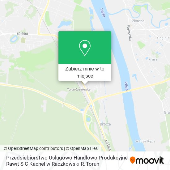 Mapa Przedsiebiorstwo Uslugowo Handlowo Produkcyjne Rawit S C Kachel w Raczkowski R