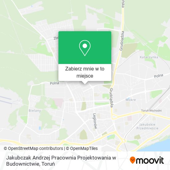 Mapa Jakubczak Andrzej Pracownia Projektowania w Budownictwie