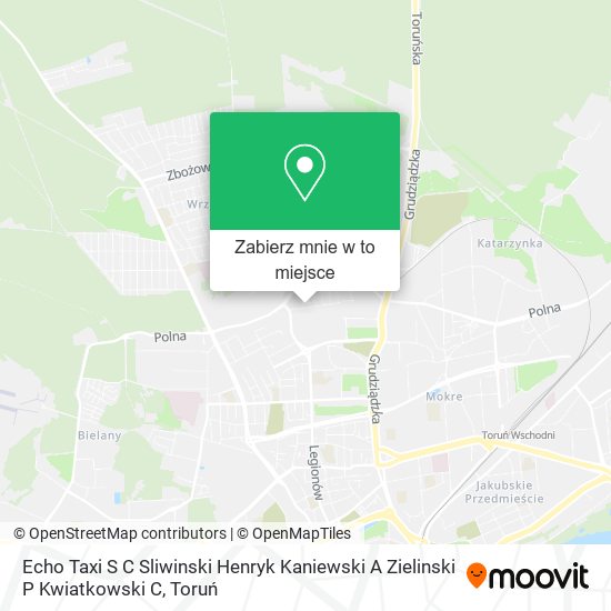 Mapa Echo Taxi S C Sliwinski Henryk Kaniewski A Zielinski P Kwiatkowski C