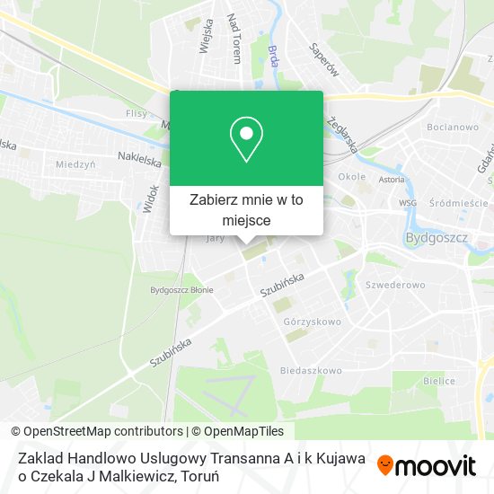 Mapa Zaklad Handlowo Uslugowy Transanna A i k Kujawa o Czekala J Malkiewicz