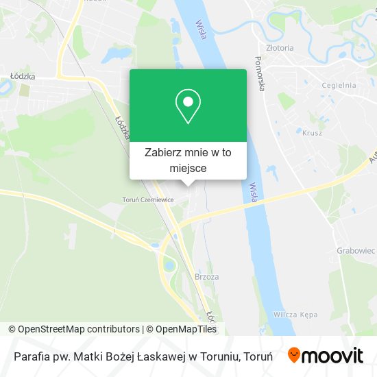 Mapa Parafia pw. Matki Bożej Łaskawej w Toruniu