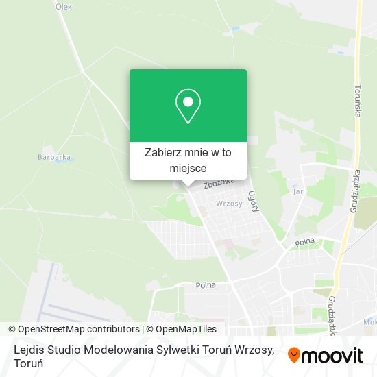 Mapa Lejdis Studio Modelowania Sylwetki Toruń Wrzosy