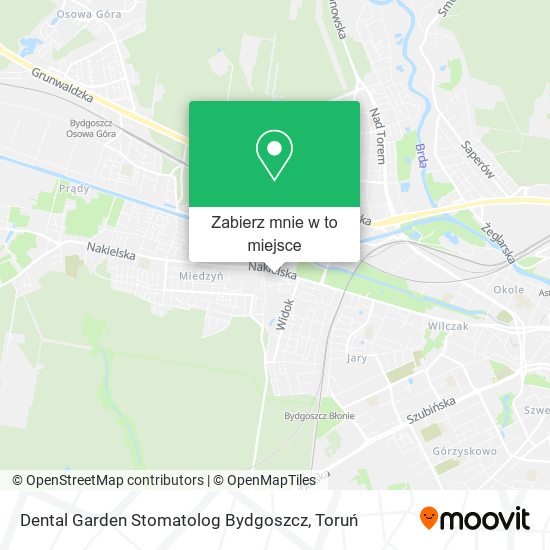 Mapa Dental Garden Stomatolog Bydgoszcz
