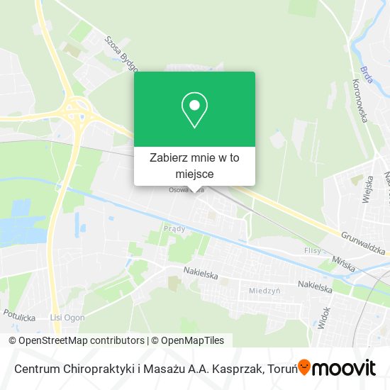 Mapa Centrum Chiropraktyki i Masażu A.A. Kasprzak