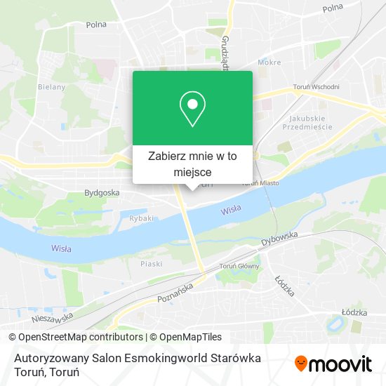 Mapa Autoryzowany Salon Esmokingworld Starówka Toruń