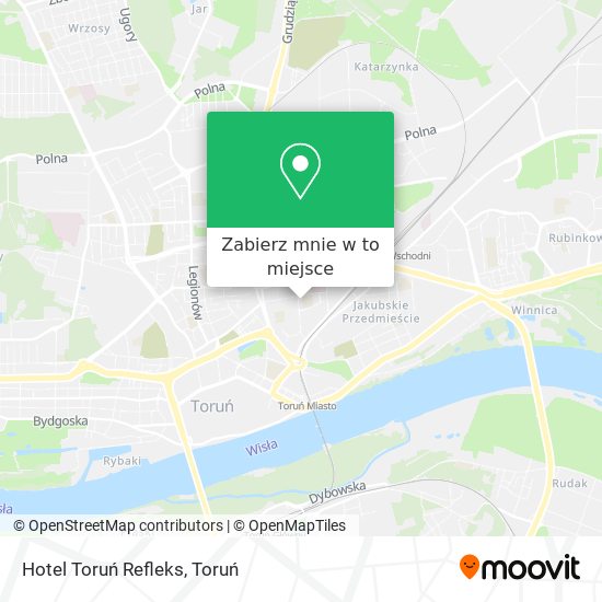 Mapa Hotel Toruń Refleks