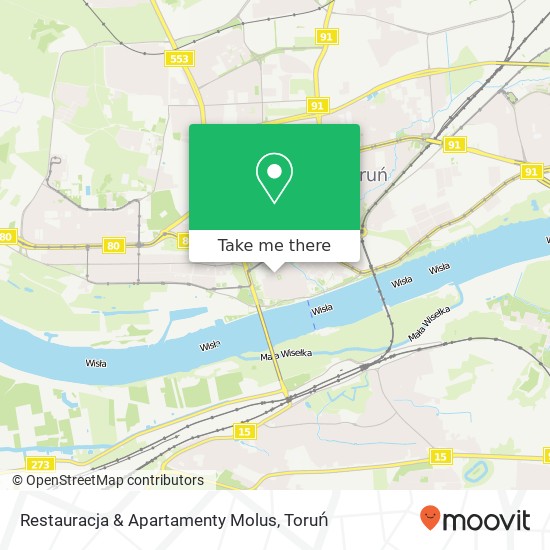 Mapa Restauracja & Apartamenty Molus