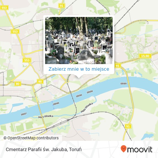 Mapa Cmentarz Parafii św. Jakuba