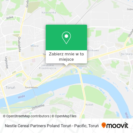 Mapa Nestle Cereal Partners Poland Toruń - Pacific