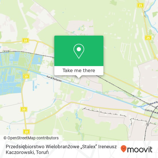 Mapa Przedsiębiorstwo Wielobranżowe „Stalex”  Ireneusz Kaczorowski