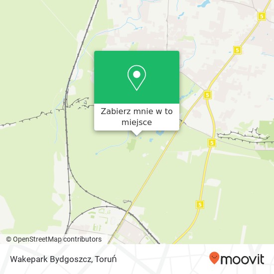 Mapa Wakepark Bydgoszcz