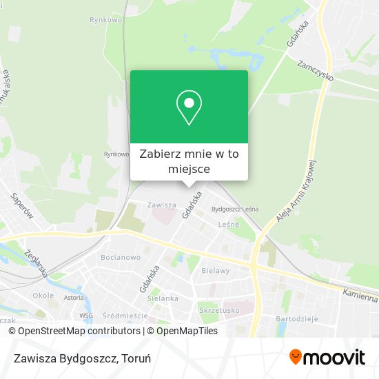 Mapa Zawisza Bydgoszcz