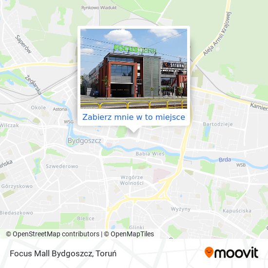 Mapa Focus Mall Bydgoszcz