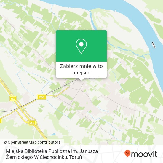 Mapa Miejska Biblioteka Publiczna Im. Janusza Żernickiego W Ciechocinku