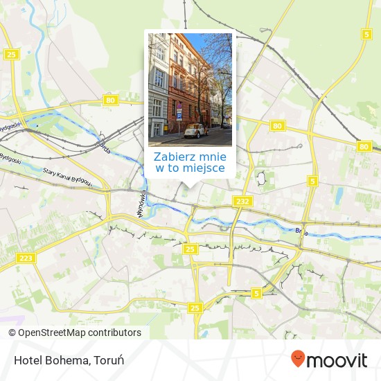 Mapa Hotel Bohema
