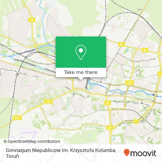 Mapa Gimnazjum Niepubliczne Im. Krzysztofa Kolumba
