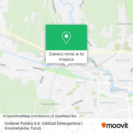Mapa Unilever Polska S.A. Oddział Detergentów I Kosmetyków