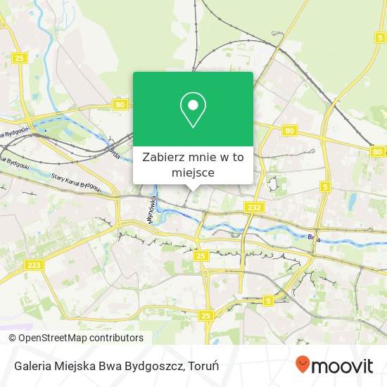 Mapa Galeria Miejska Bwa Bydgoszcz
