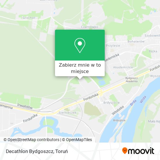 Mapa Decathlon Bydgoszcz