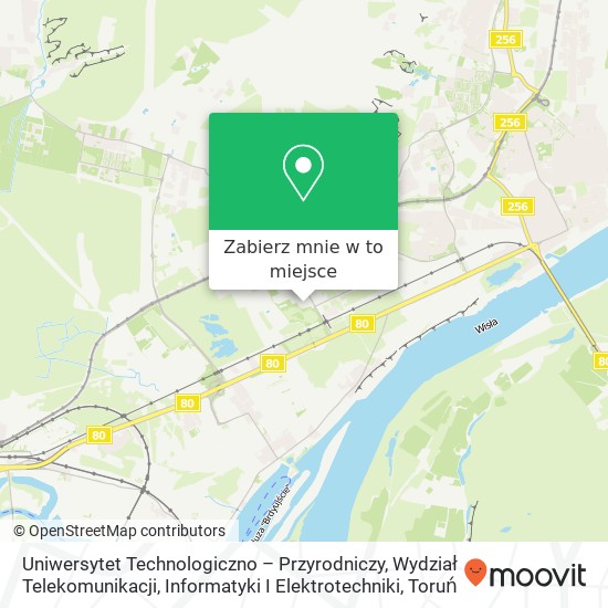 Mapa Uniwersytet Technologiczno – Przyrodniczy, Wydział Telekomunikacji, Informatyki I Elektrotechniki