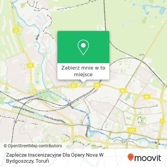 Mapa Zaplecze Inscenizacyjne Dla Opery Nova W Bydgoszczy