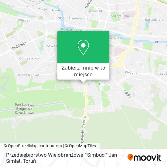 Mapa Przedsiębiorstwo Wielobranżowe ""Simbud"" Jan Simlat