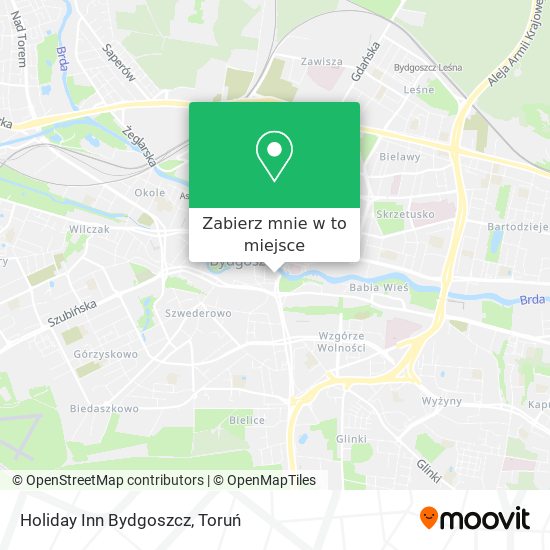 Mapa Holiday Inn Bydgoszcz