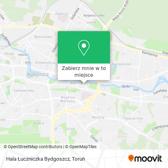 Mapa Hala Łuczniczka Bydgoszcz