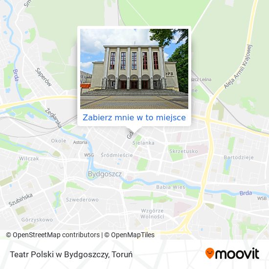 Mapa Teatr Polski w Bydgoszczy