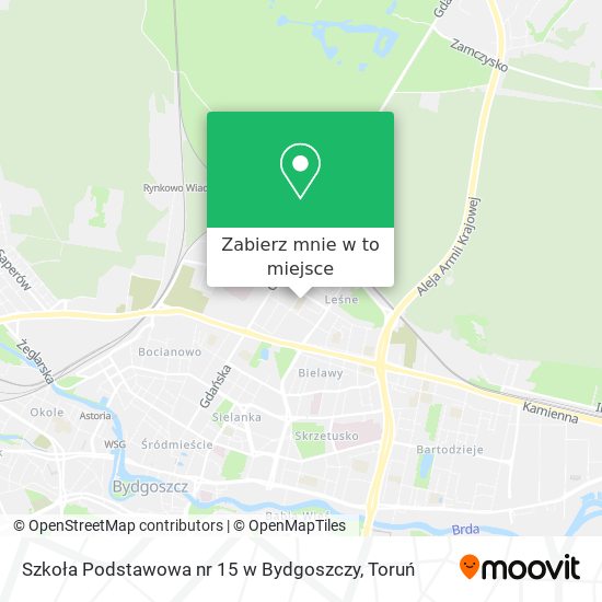 Mapa Szkoła Podstawowa nr 15 w Bydgoszczy