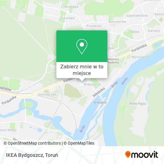 Mapa IKEA Bydgoszcz