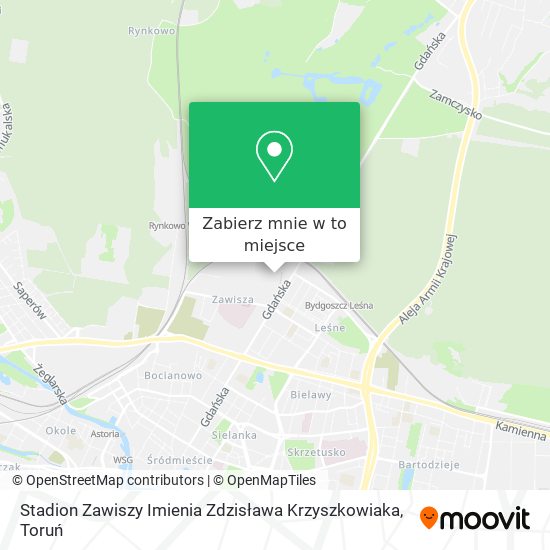 Mapa Stadion Zawiszy Imienia Zdzisława Krzyszkowiaka