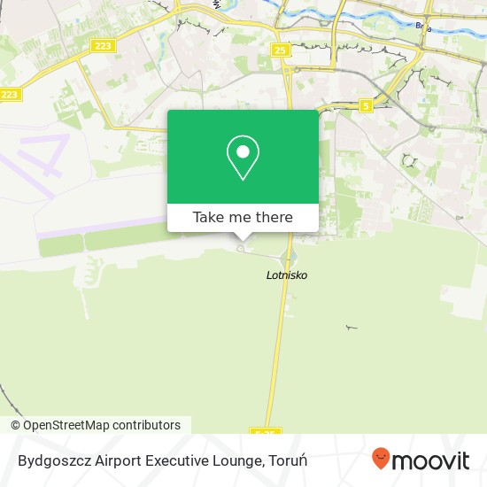 Mapa Bydgoszcz Airport Executive Lounge