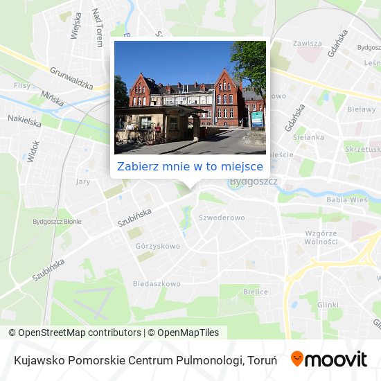 Mapa Kujawsko Pomorskie Centrum Pulmonologi