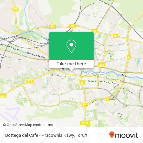 Mapa Bottega del Cafe - Pracownia Kawy