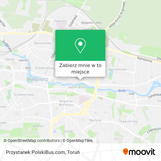 Mapa Przystanek PolskiBus.com