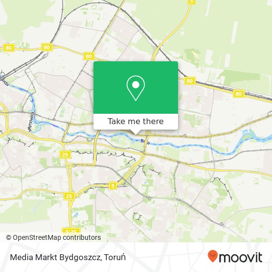 Mapa Media Markt Bydgoszcz