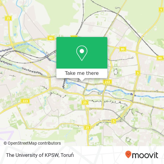 Mapa The University of KPSW