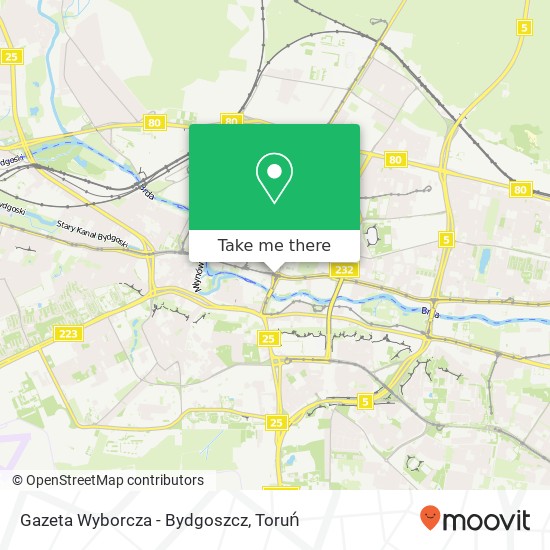 Mapa Gazeta Wyborcza - Bydgoszcz